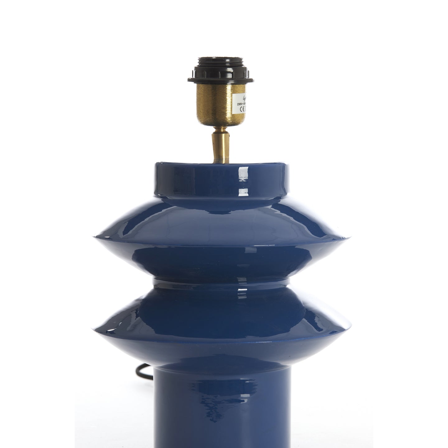 Light & Living Lampe à poser Petch - Métal - E27 - 40 cm - Sans abat-jour - Bleu