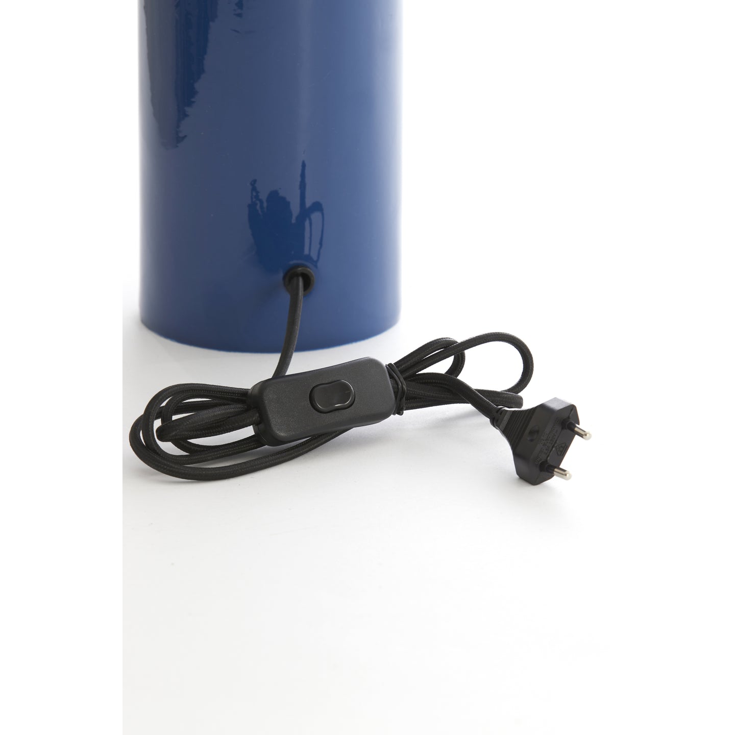 Light & Living Lampe à poser Petch - Métal - E27 - 40 cm - Sans abat-jour - Bleu