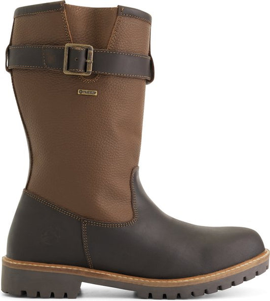 Travelin' Finnmark - Bottes imperméables pour homme - Doublées de laine - Marron foncé - taille 48