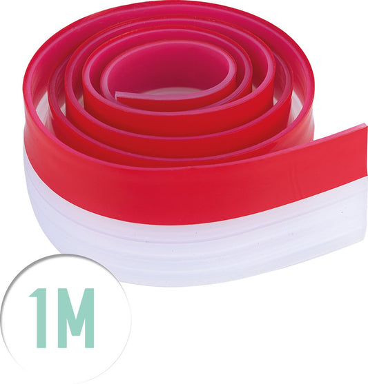 SOLITY® Adaptable Draught Stopper - Bande d'étanchéité autocollante pour portes - Transparente - 100 cm x 5 cm