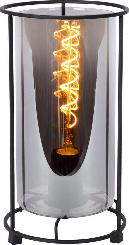 Lampe de table Lucide DOUNIA - Ø 15 cm - E27 - Noir