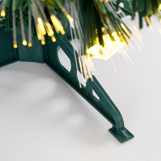 Sapin de Noël artificiel Mercury de Luca Lighting avec éclairage à fibre optique - H 45 x Ø 25 cm - Vert