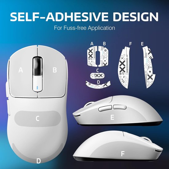 ATTACK SHARK X3 Wireless Gaming Mouse - Filaire/2.4G/BT5.4 - Léger 49G - PAW3395 - 26000DPI - Blanc