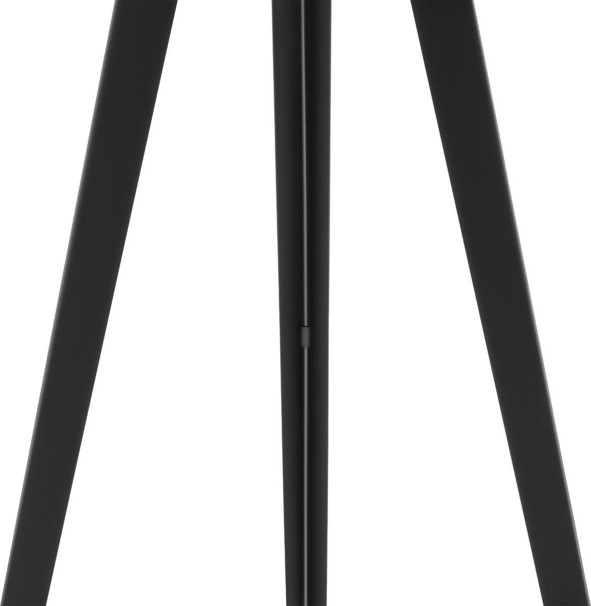 tectake® Lampadaire - Lampadaire 3 pieds - Hauteur 158 cm - Abat-jour aspect lin - Interrupteur à pied - Noir