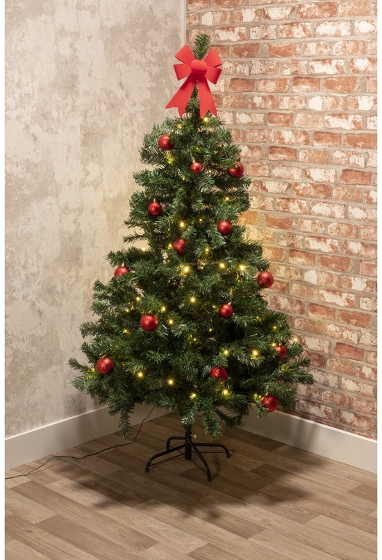 Cadeaux de Noël : sapin de Noël artificiel de 150 cm - Sapin de Noël avec support - Sapin de Noël en plastique - Décoration de Noël d'intérieur - Vert