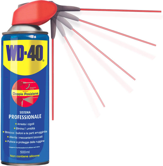 WD-40® Smart Straw® - 450 ml - Spray multi-usages pour détacher, protéger et nettoyer - Technologie Spray2Ways