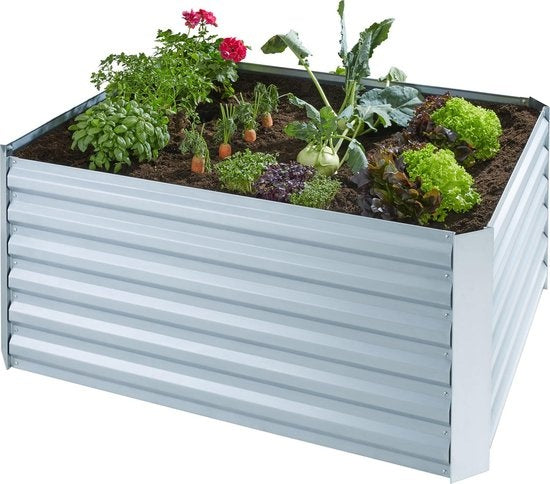 tectake - Jardinière haute Salvia galvanisée - 403446