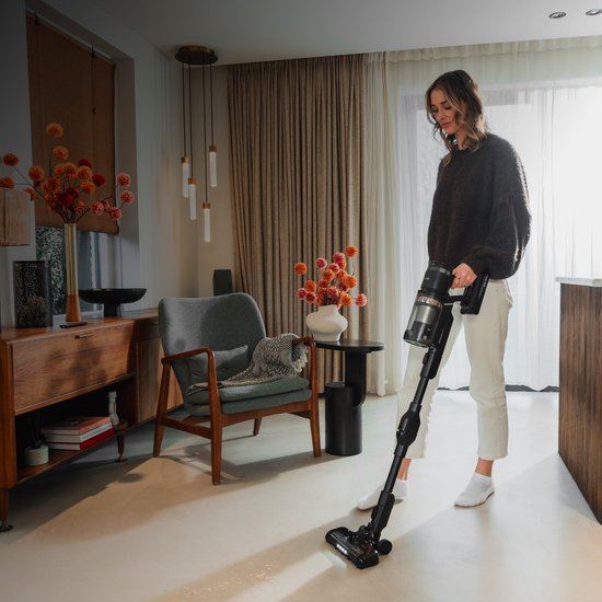 Aspirateur à main sans fil Bloomfold Swift – Aspirateur à main – Avec laser et détection des saletés – Puissant aspirateur sans fil de 350 W pour les poils d'animaux – Léger – Batterie d'une autonomie de 60 min
