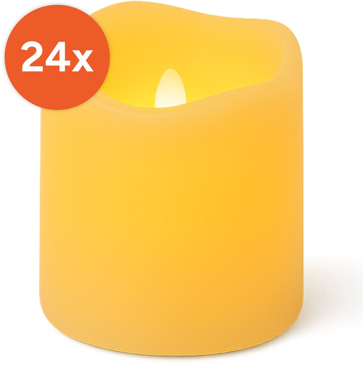 Bougies LED réalistes avec flamme - 24 bougies - piles incluses - Dîner - Fausses - bougies - Rechargeable - Minuteur - Bougie émoussée - Luft