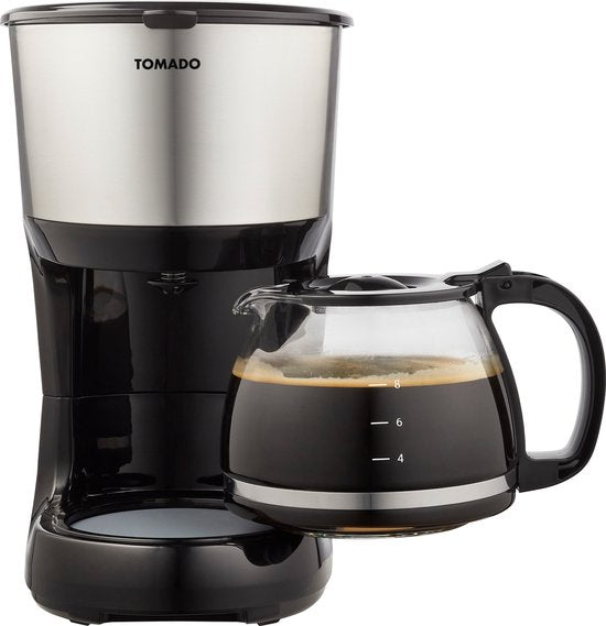 Tomado TCM1201S - Machine à café - Café filtre - 10 tasses - Noir/inox