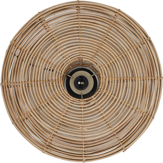 Light & Living Applique Mataka Rattan Ø51 cm - Marron - Applique ronde - Luminaires d'intérieur