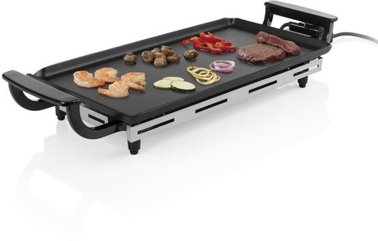 Plaque de cuisson Princess Table Chef 102209 - Gourmet - Plaque de grill - Grill de table - 43 x 23 cm - 6 personnes - Thermostat réglable - 1 800 watts - Teppanyaki - Pour l'intérieur et l'extérieur