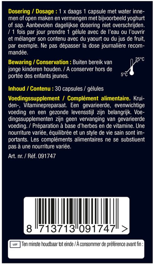 Lucovitaal Echinacea Forte à la griffe de chat, 30 gélules