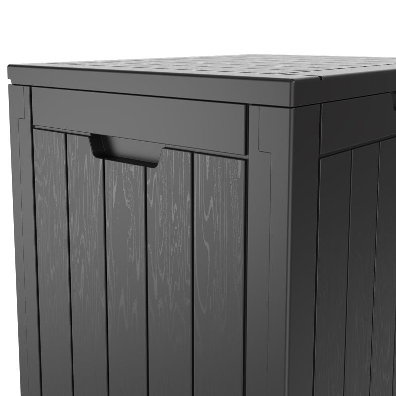 Boîte de rangement Lifegoods 118L - aspect bois - étanche - capacité 55 kg