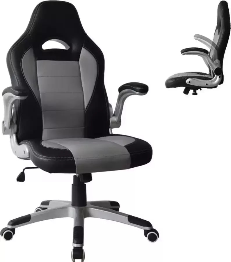 Fauteuil de jeu ergonomique VDD Gaming Thomas - Style « racing » - Réglable - Noir