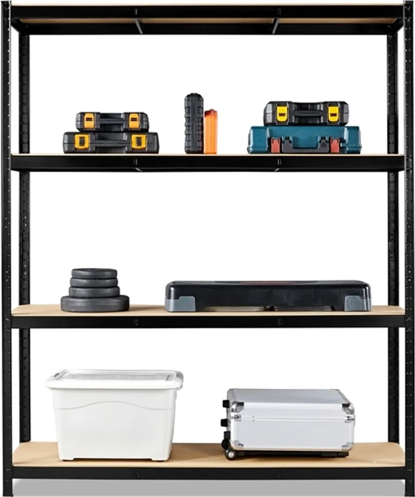 Étagère Yaheetech 180 x 150 x 45 cm - 4 tablettes - 265 kg par tablette - Noir