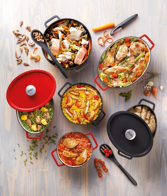 Pyrex Slowcook Casserole Oval - Fonte - 5.8 litres - Rouge