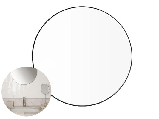 Miroir mural Blomus RIM - Noir - Ø 80 cm - 3 cm de profondeur