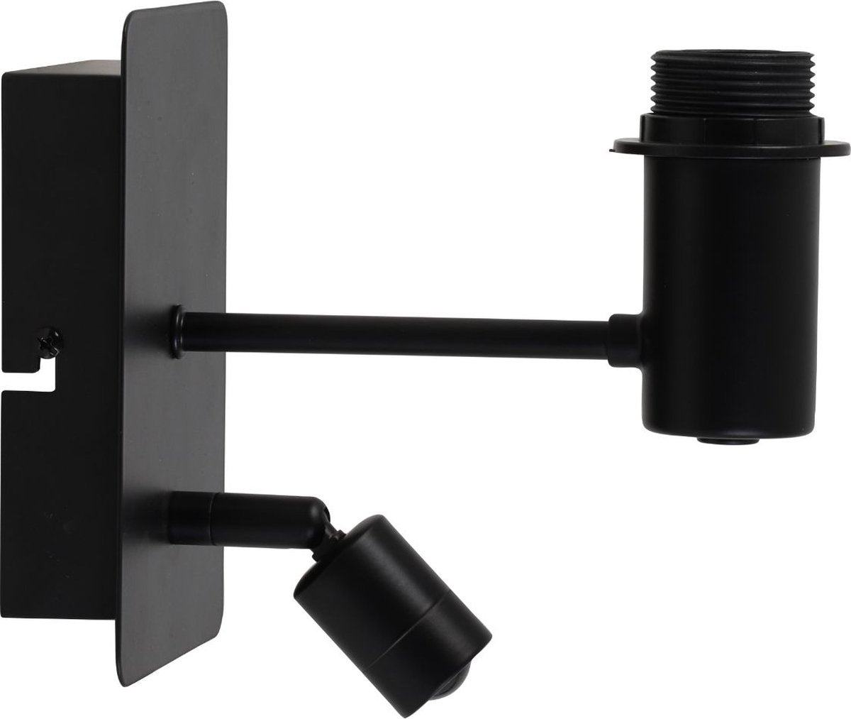 Light & Living Applique Montana - Noir - 20x11x18cm - Moderne et compact