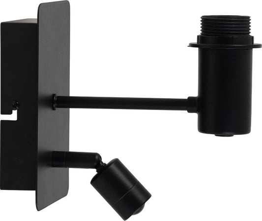 Light & Living Applique Montana - Noir - 20x11x18cm - Moderne et compact