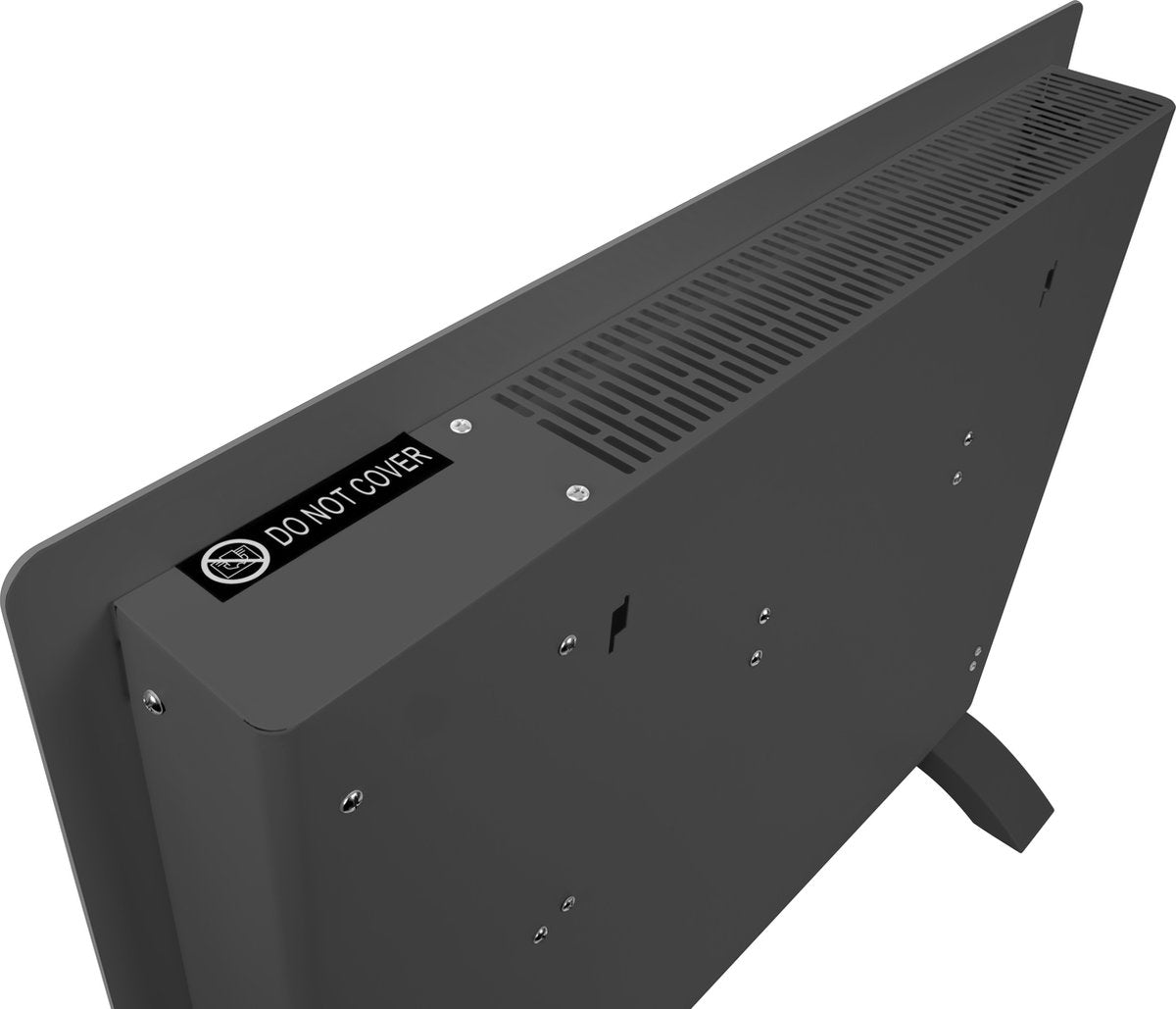 Fourneau électrique - 1500W - 18m2 - 65 x 47 x 7.5 cm - Gris