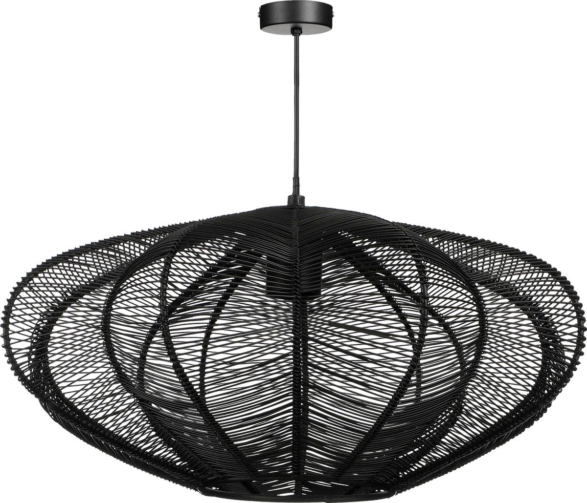 Mica Decorations Lampe pendante Kanti - H20 x Ø41 cm - Métal - Noir