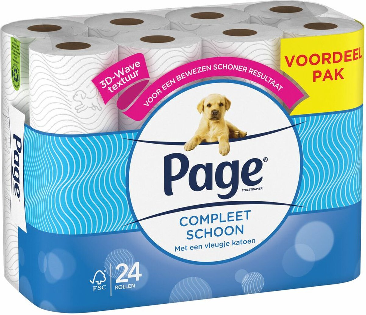Page Papier hygiénique Complete Clean 2 plis - 24 rouleaux - Blanc