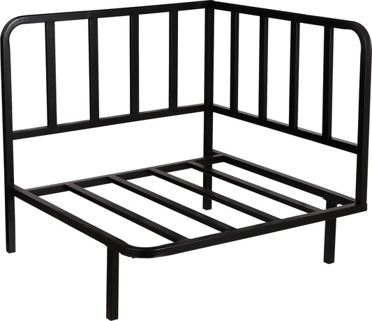 Mica Decorations Celo Lounge Sofa Élément d'angle - 83x83x78 cm - Métal noir