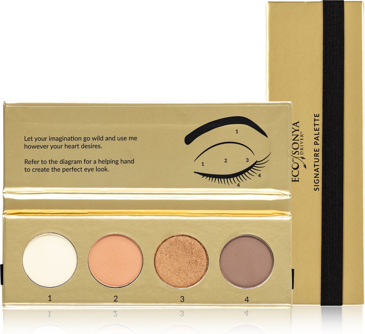 Palette d'ombres à paupières Eco by Sonya Signature - 4 teintes naturelles (4 x 2 g)