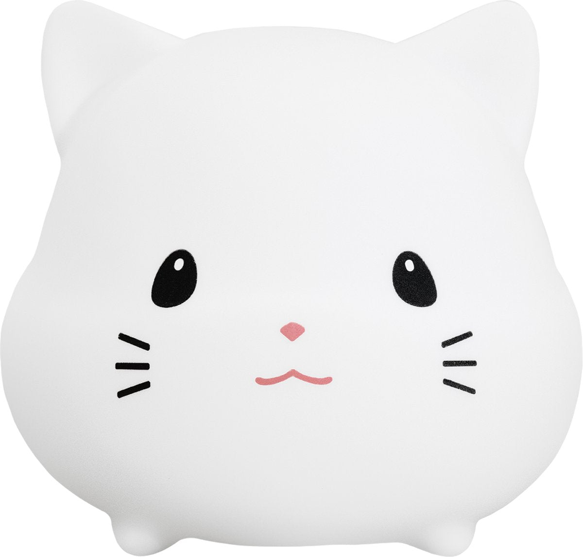 Sleepy Friends Premium Veilleuse pour chat chambre d'enfant - rechargeable par USB, dimmable, douce et sûre - 95 x 97 x 100 mm - gris