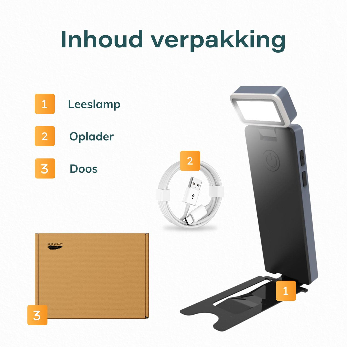 Skoov Liseuse LED avec clip - noir - 3,6 x 1,4 x 11,5 cm - 80 heures de plaisir de lecture - dimmable - rechargeable par USB-C