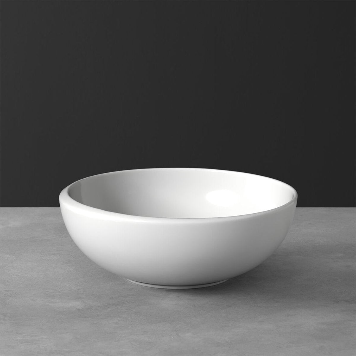 Villeroy & Boch NewMoon Bowl - 23 cm - Porcelaine blanche - Bol profond 8 cm de hauteur