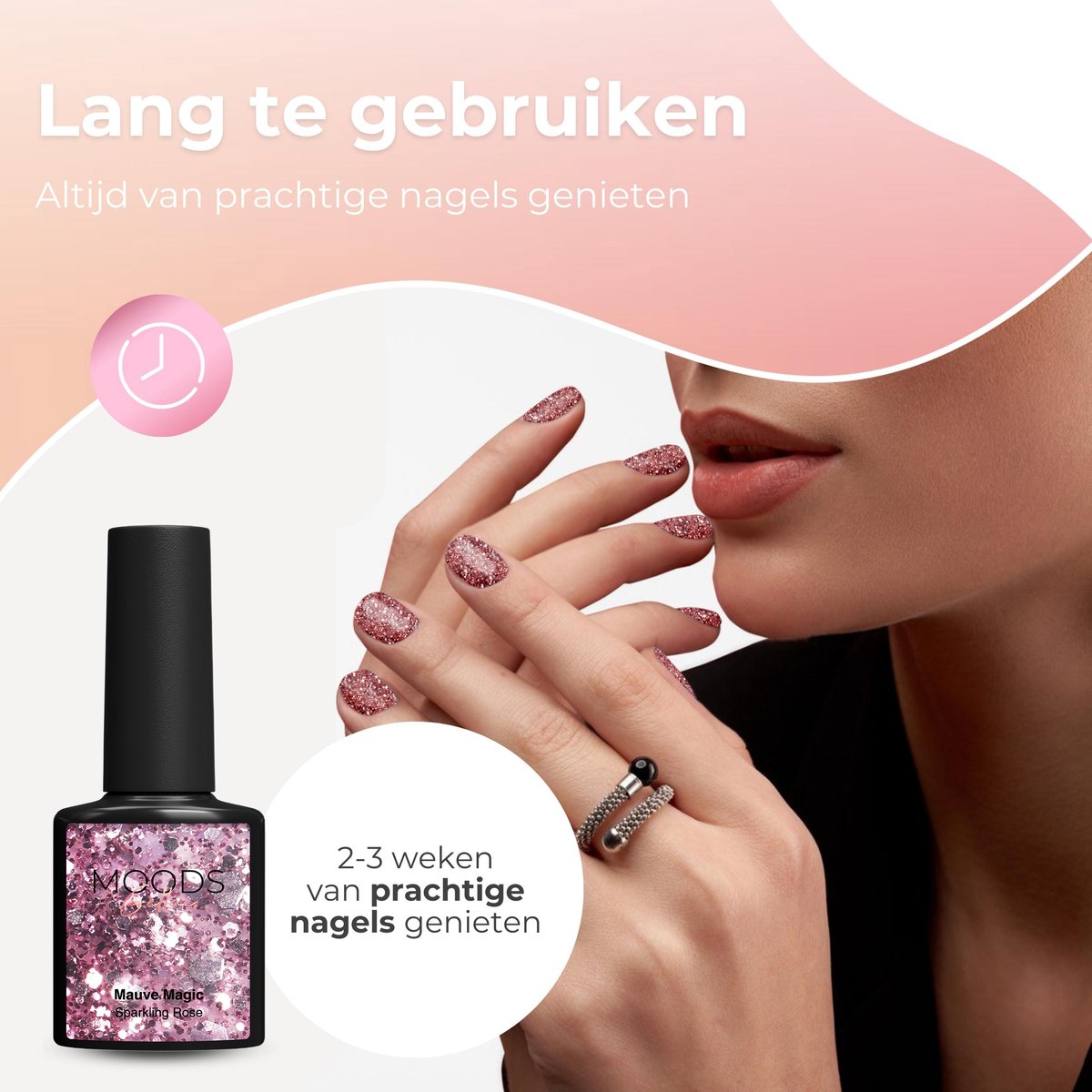 Moods Gellac 6-Piece Set - Gel Nail Polish Starter Pack - Gel Nail Polish 8ML - Mauve Magic - Chic Neutral Colours - 6 x 8ML