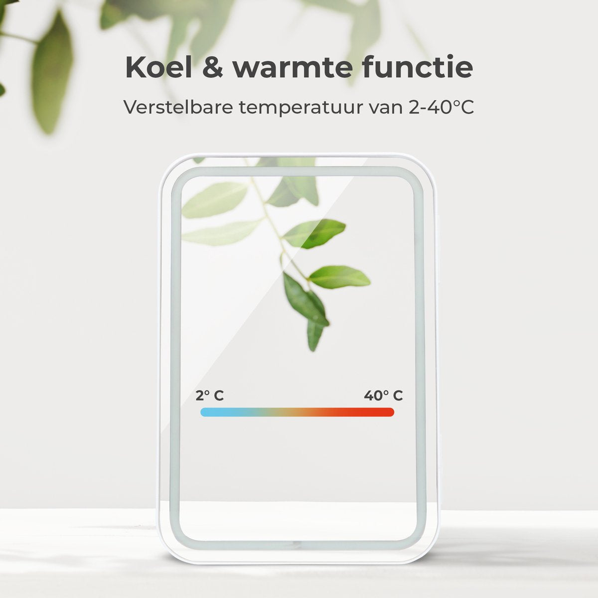 Soft & Silky Skincare Fridge - Incl. Led mirror - Mini - Make up Organiser - Make-up Fridge - Cosmetics & Skincare