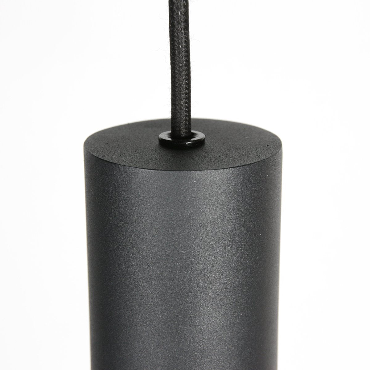 Mexlite Lampe pendante DownLume - 5 Lumières - Métal noir - Grande lampe de table de salle à manger - GU10 - Design moderne