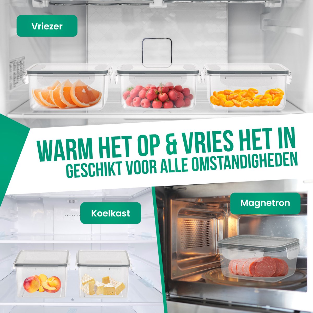 Contenants de conservation des aliments Avalo - Ensemble de 30 pièces - Sans BPA
