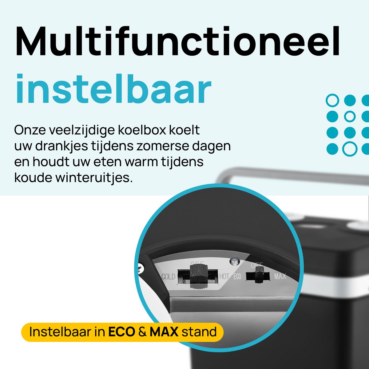 Moa glacière thermoélectrique - 32 litres - fonction froid et chaud - 12V/230V - noir