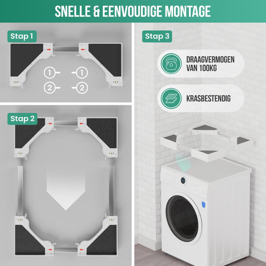 Avalo Spacer Washer Dryer - Stacking Kit Washer Dryer - Intermediate Frame - Universally Adjustable
