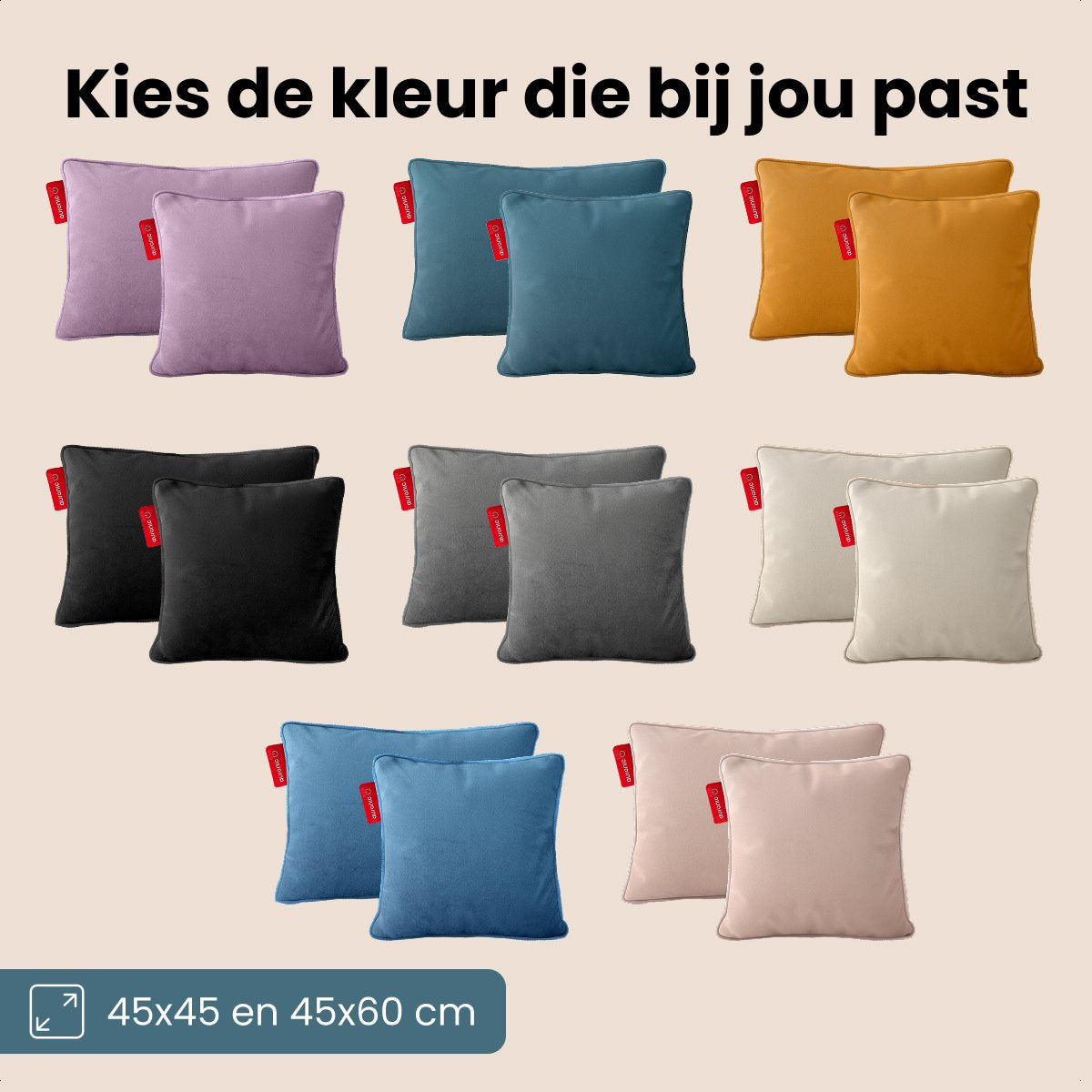 Auronic Heat Pad Velvet 45x45 cm - Sans fil, rechargeable et infrarouge - Vert/Bleu