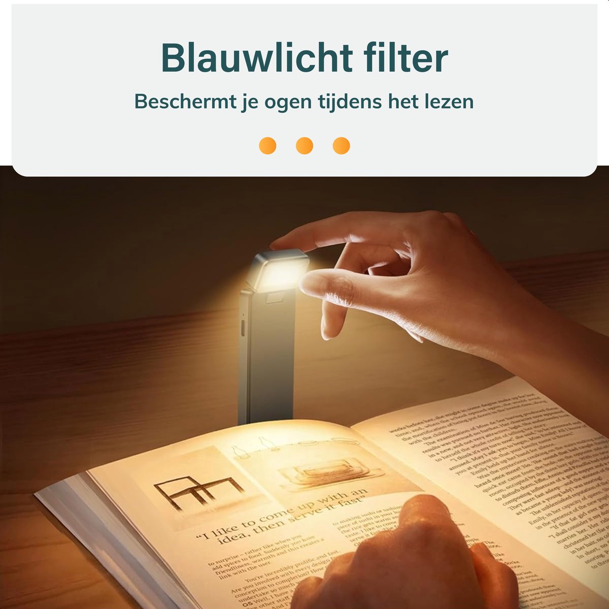 Skoov Liseuse LED avec clip - noir - 3,6 x 1,4 x 11,5 cm - 80 heures de plaisir de lecture - dimmable - rechargeable par USB-C