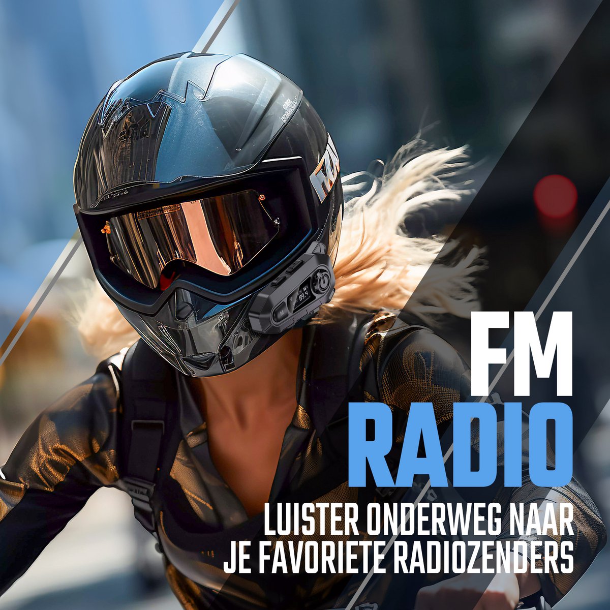 Casque de moto Tech Essentials R500 - Bluetooth 5.4 - Intercom et radio - Microphone dur