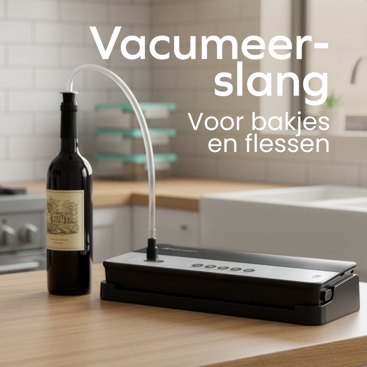 KitchenBrothers aspirateur advance - 8L/min - 4 positions - rouleau 28x600cm - noir - compact 39x18x7,5 cm