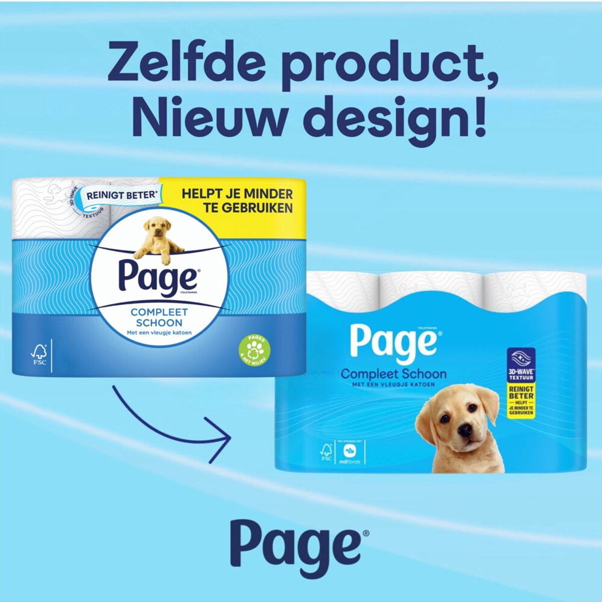 Page Papier hygiénique Complete Clean 2 plis - 24 rouleaux - Blanc