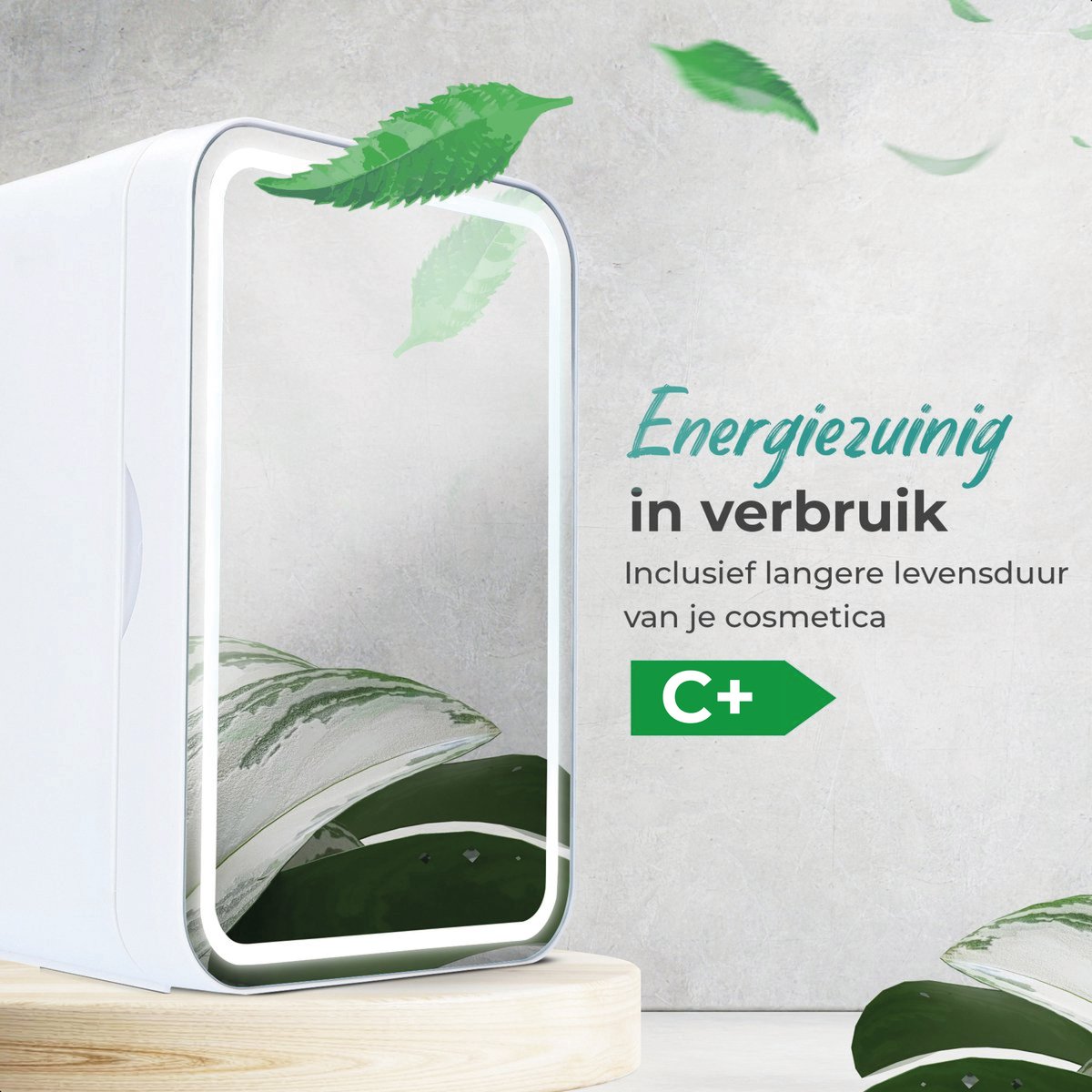 Soft & Silky Skincare Fridge - Incl. Led mirror - Mini - Make up Organiser - Make-up Fridge - Cosmetics & Skincare