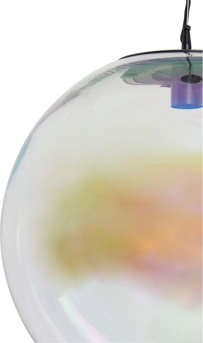 Light & Living Lampe pendante Medina - Verre multicolore - Ø48cm - Moderne et élégante pour le salon, la chambre à coucher ou la salle à manger