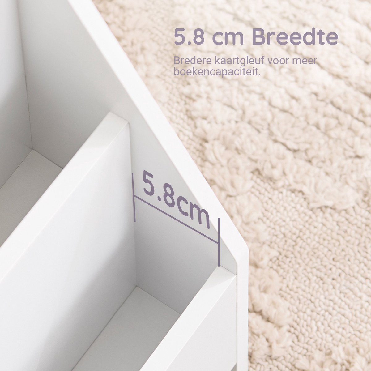 SoBuy Bibliothèque pour enfants KMB32-K-W - Blanc - 70x60x30 cm - Sûre et pratique