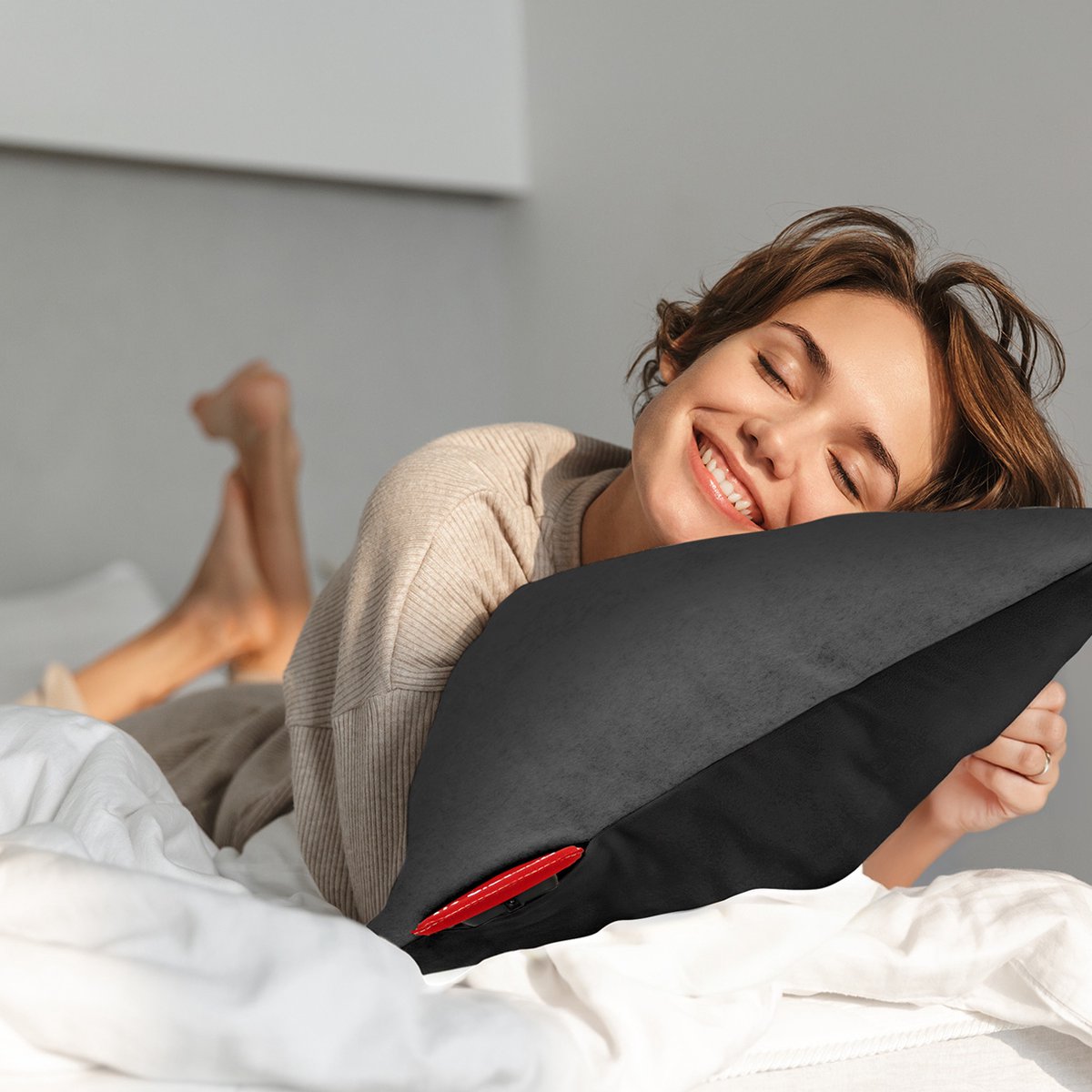 Auronic Heat Cushion - Classic - 45x60 - Sans fil - Rechargeable - Coussin électrique - Infrarouge - Anthracite