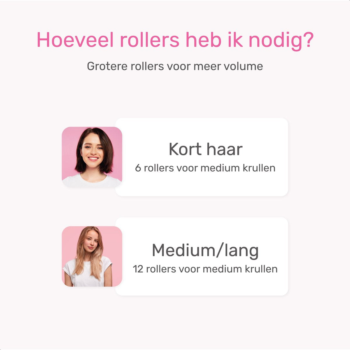 Set de 18 bigoudis - 20 pinces à cheveux incluses - Grandes - Sans chaleur - 3 tailles - bleu/rose