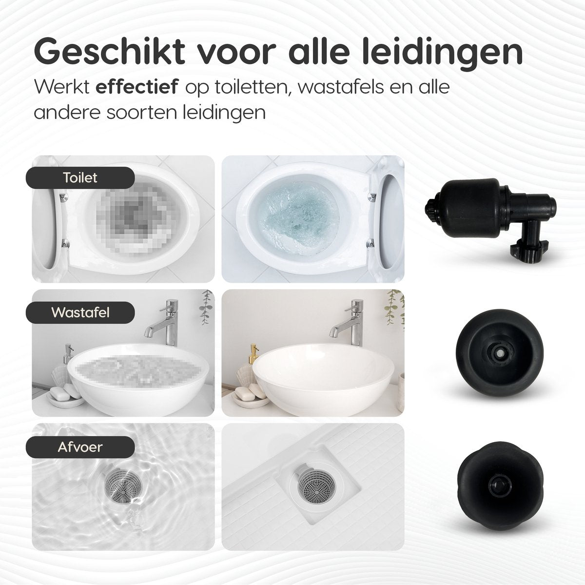 Dymac - Déboucheur - Déboucheur haute pression pour toilettes/évier - ressort de canalisation, gants et lunettes inclus - Acier inoxydable