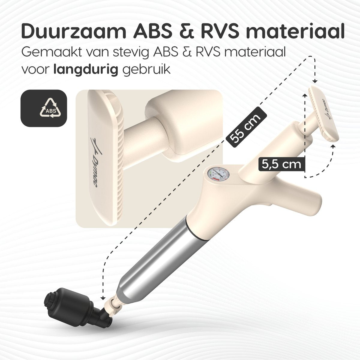 Dymac - Déboucheur - Déboucheur haute pression pour toilettes/évier - ressort de canalisation, gants et lunettes inclus - Acier inoxydable